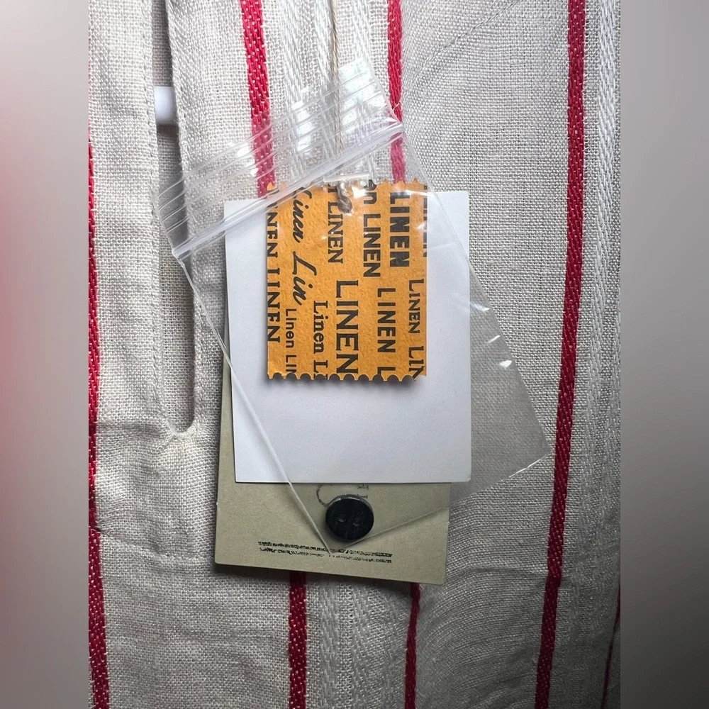 ICHI ANTIQUITES LINEN STRIPE SLEEVELESS DRESS - Picture 8 of 11